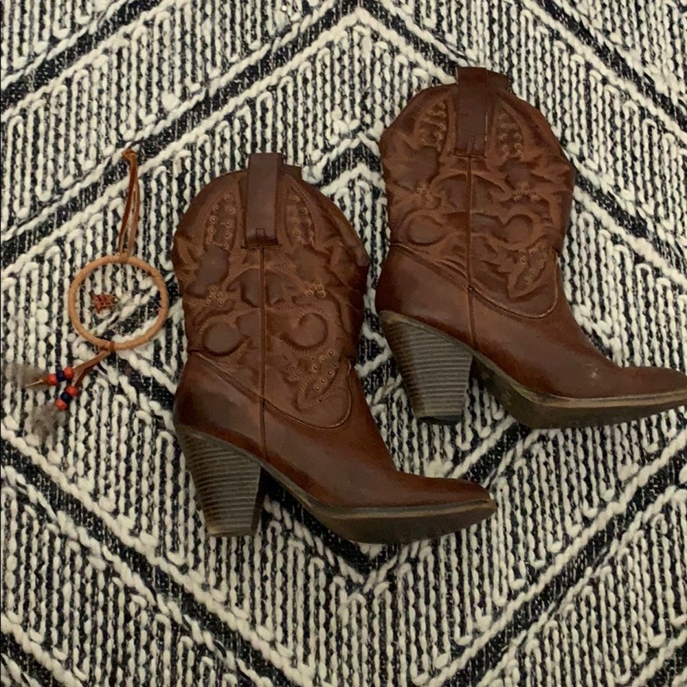 Cowgirl boots with heels